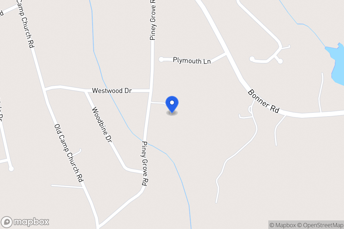 Map of 318 Piney Grove Rd