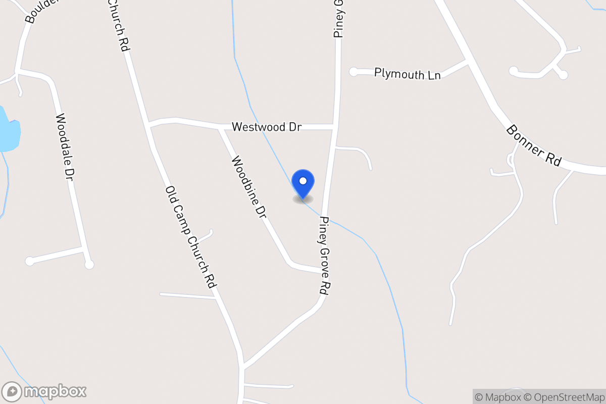 Map of 361 Piney Grove Rd