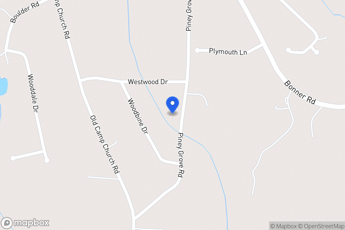 Map of 345 Piney Grove Rd
