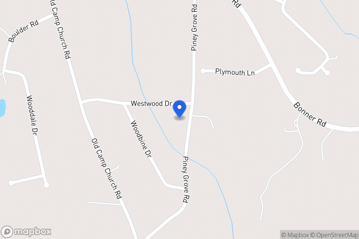Map of 323 Piney Grove Rd