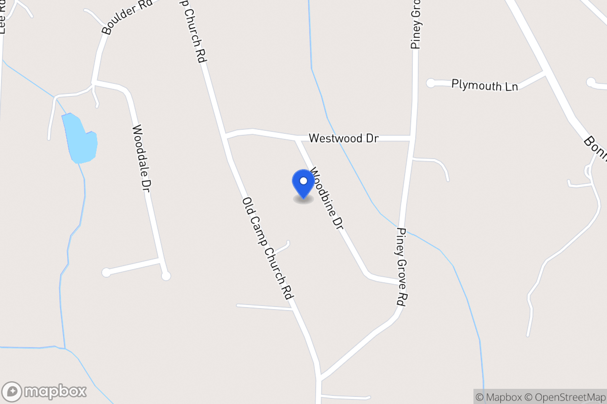 Map of 45 Woodbine Dr