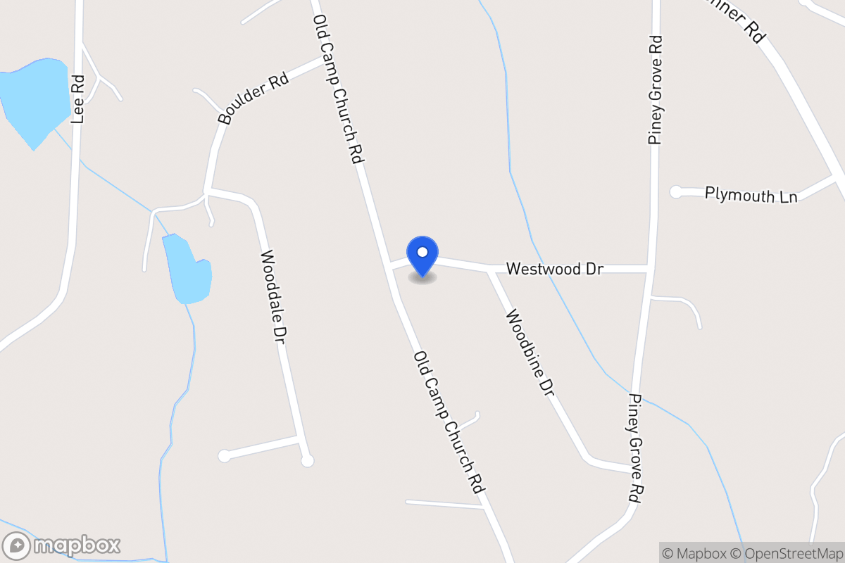 Map of 616 Old Camp Church Rd