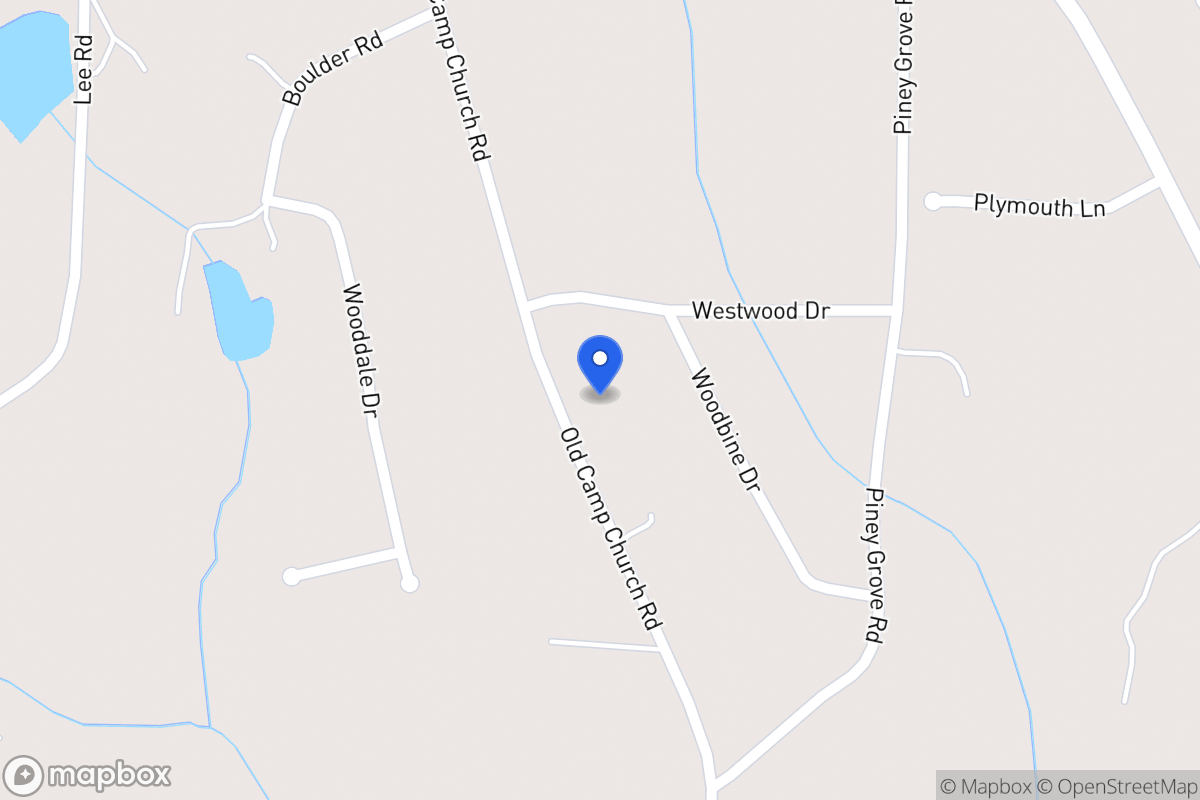 Map of 642 Old Camp Church Rd