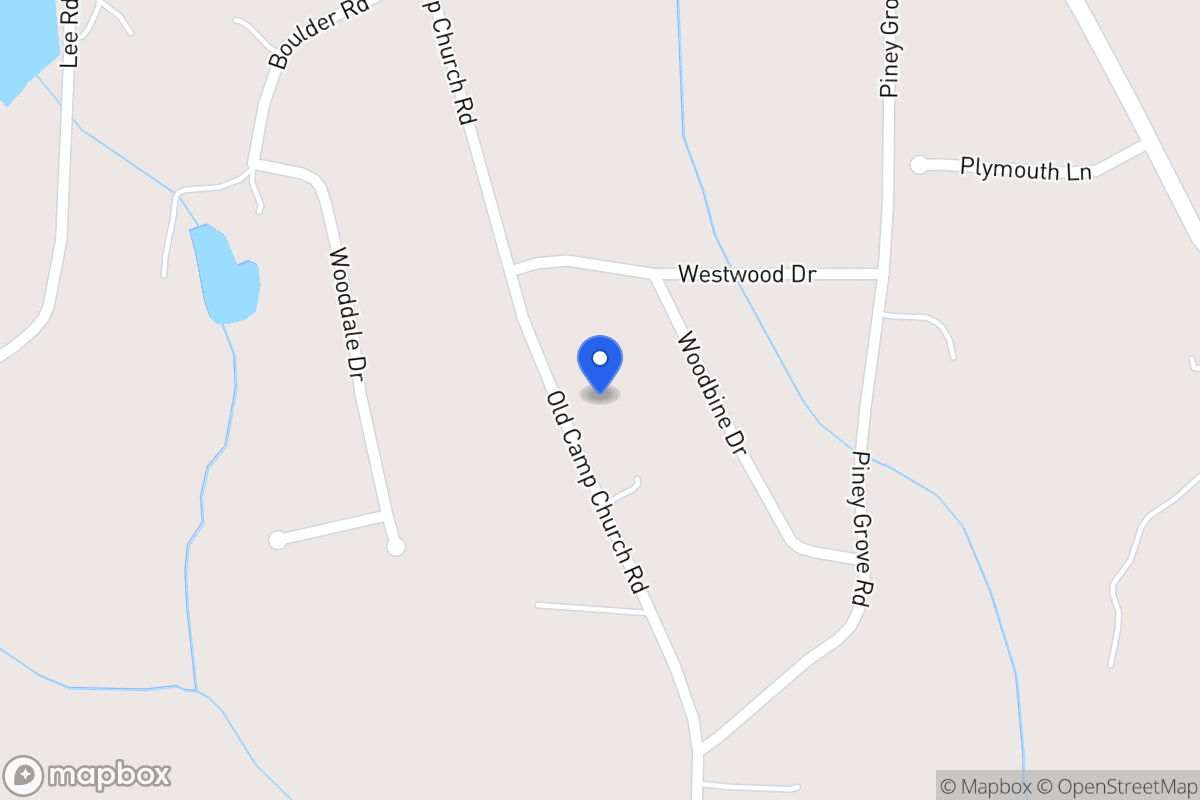 Map of 656 Old Camp Church Rd