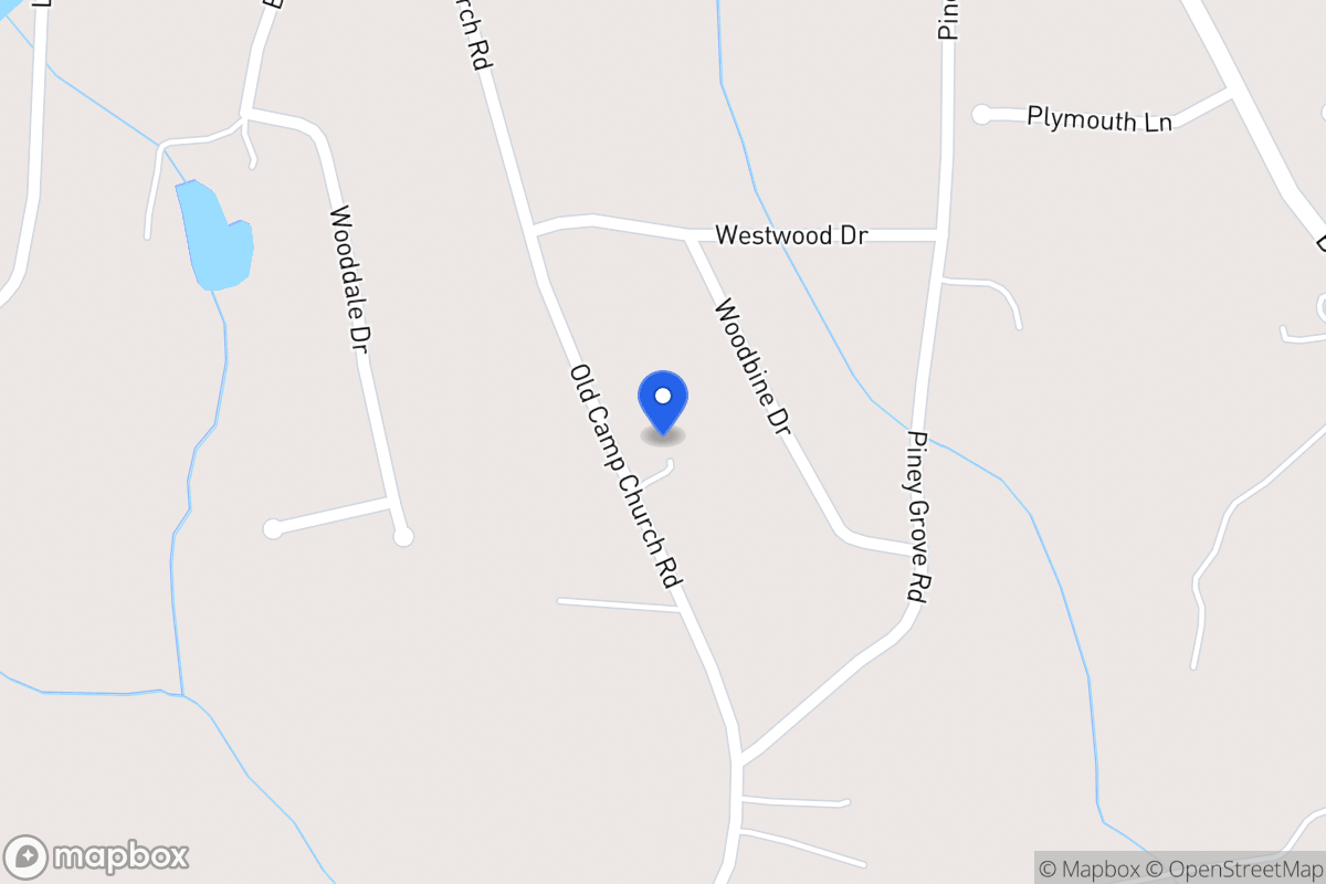 Map of 683 Old Camp Church Rd