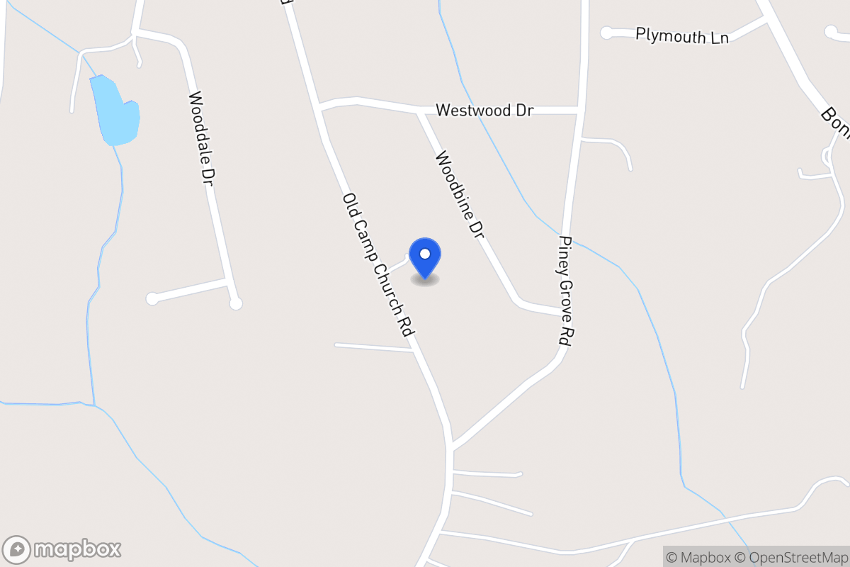 Map of 696 Old Camp Church Rd