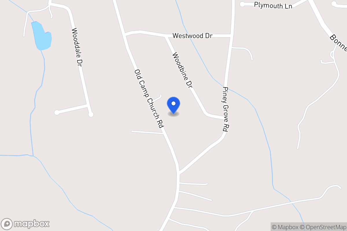 Map of 707 Old Camp Church Rd