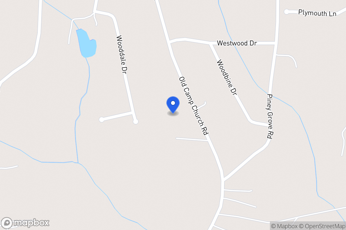 Map of 678 Old Camp Church Rd
