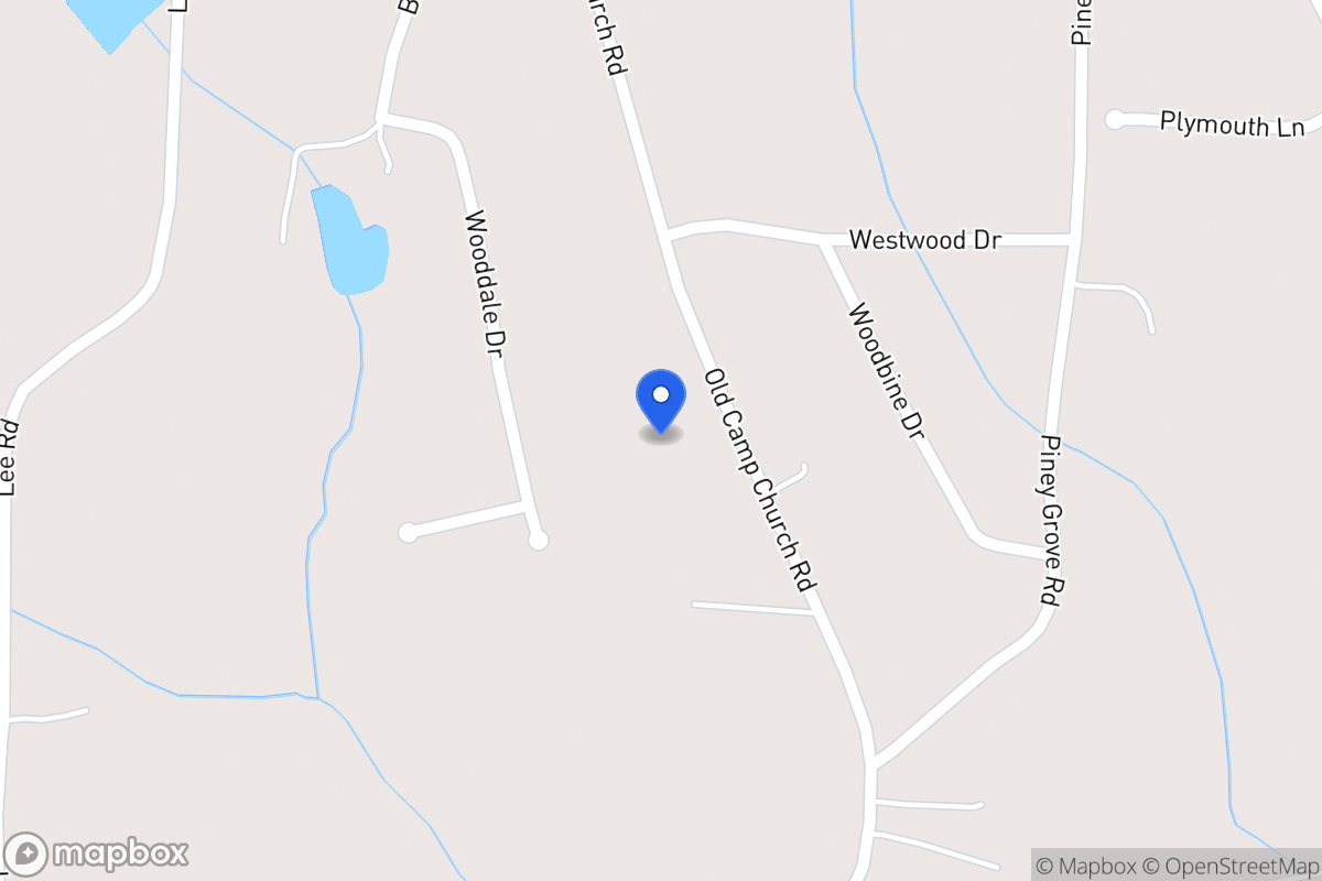 Map of 661 Old Camp Church Rd