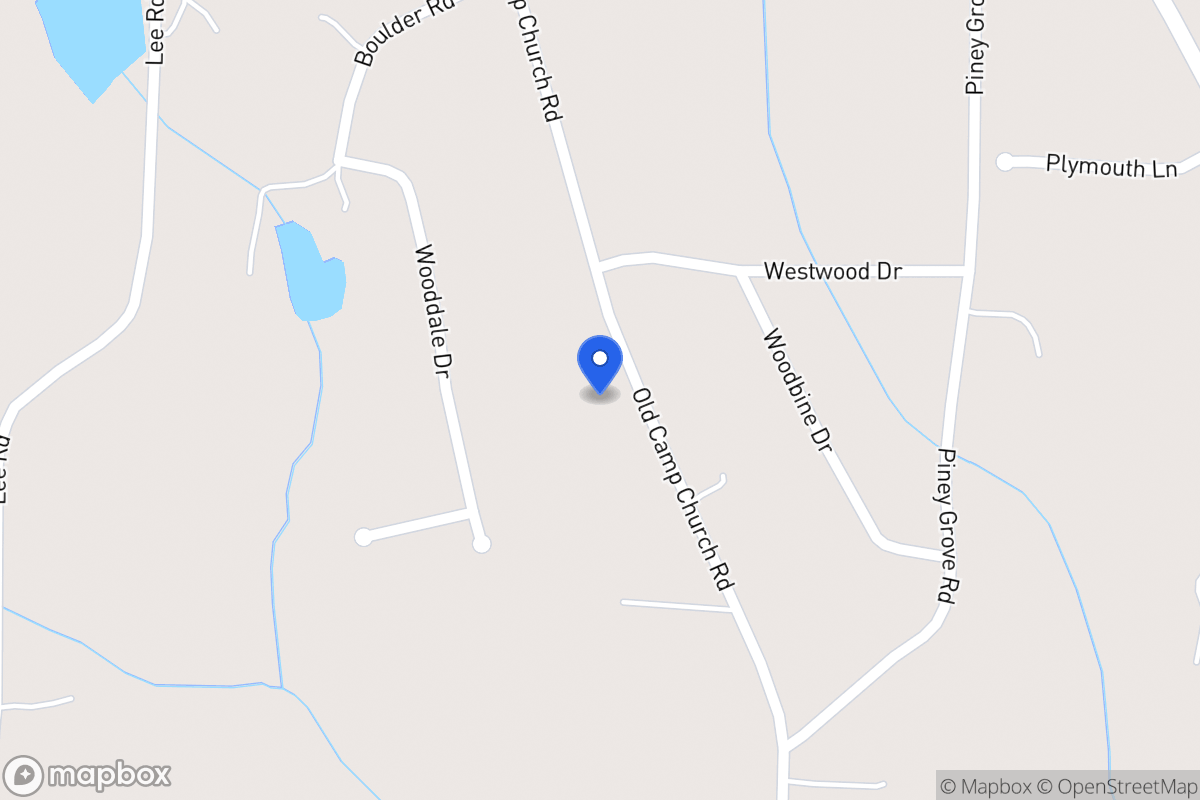 Map of 649 Old Camp Church Rd