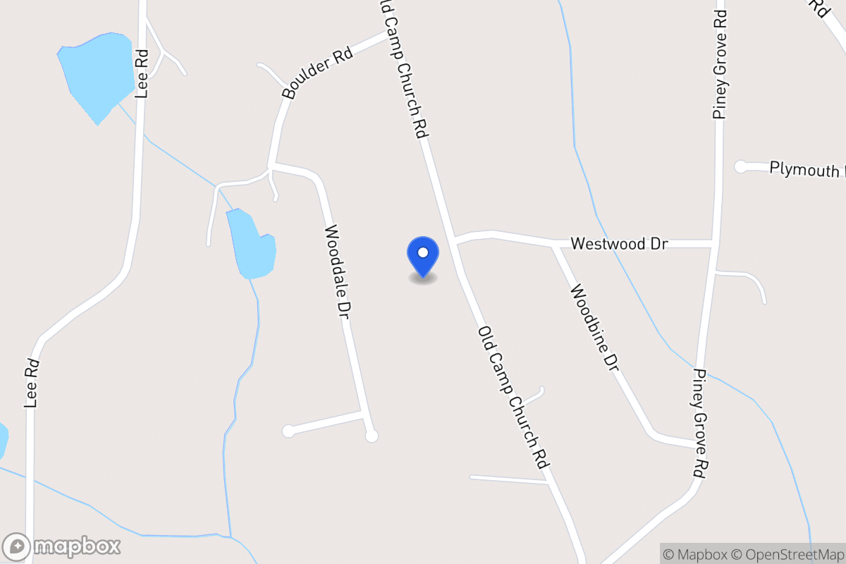 Map of 615 Old Camp Church Rd
