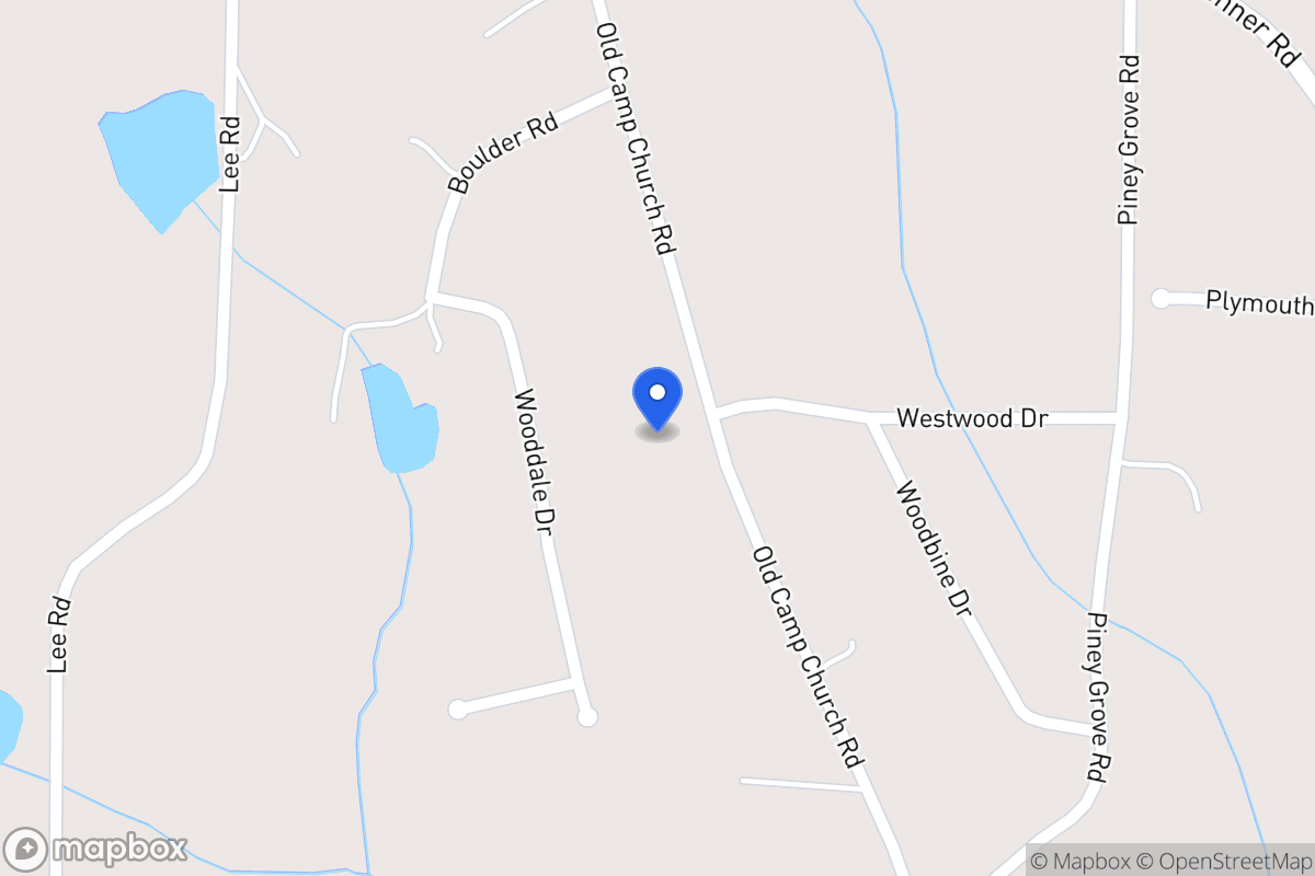 Map of 605 Old Camp Church Rd