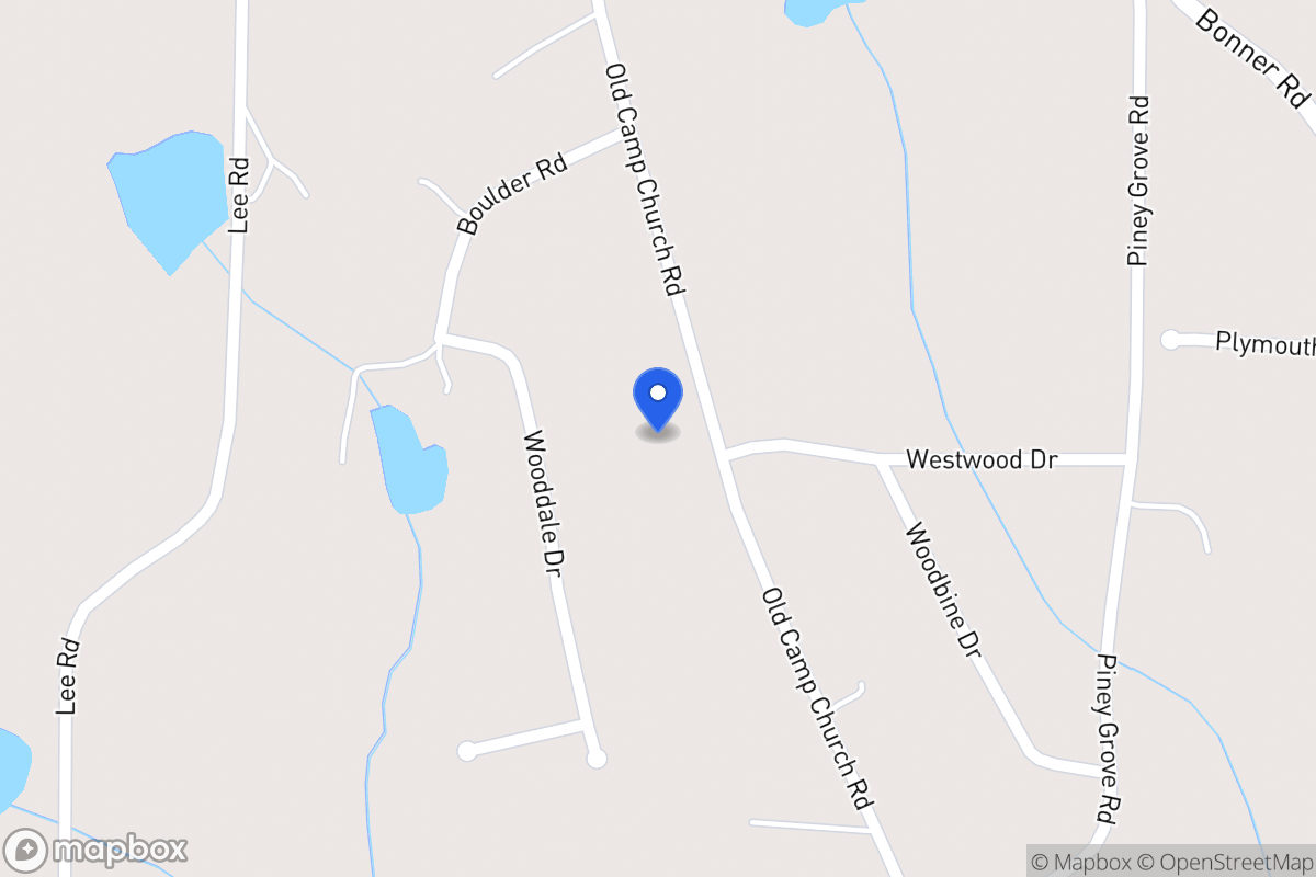 Map of 589 Old Camp Church Rd