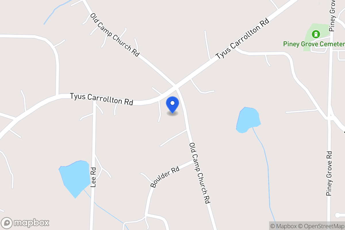 Map of 578 Tyus Carrollton Rd