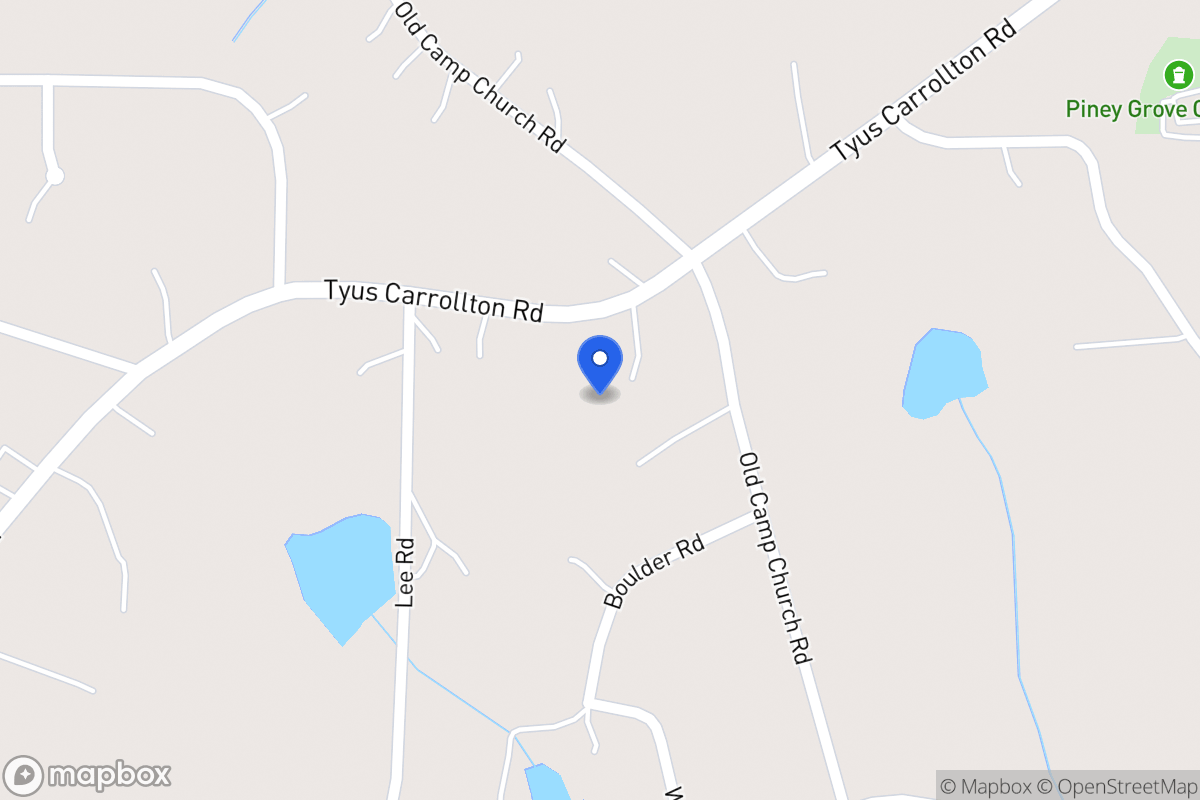 Map of 602 Tyus Carrollton Rd