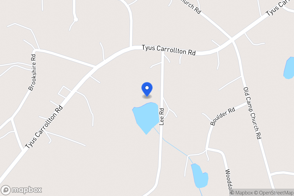 Map of 676 Tyus Carrollton Rd