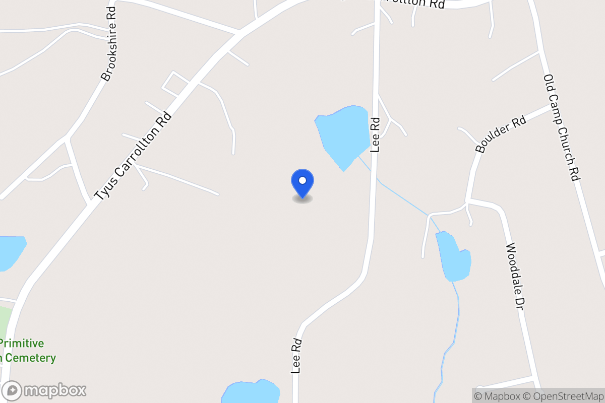 Map of 784 Tyus Carrollton Rd