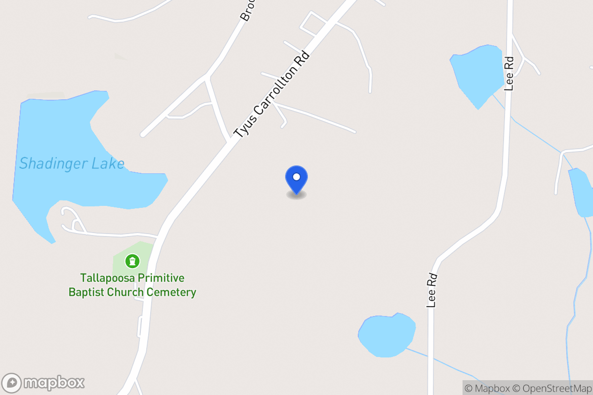 Map of 914 Tyus Carrollton Rd