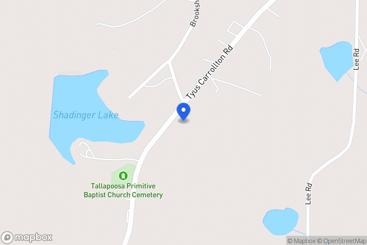 Map of 932 934 Tyus Carrollton Rd