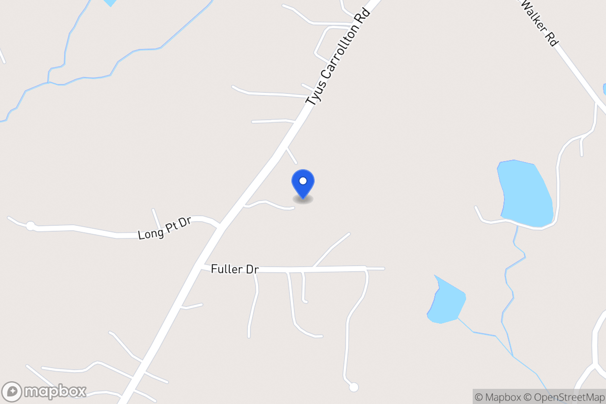 Map of 1406 Tyus Carrollton Rd