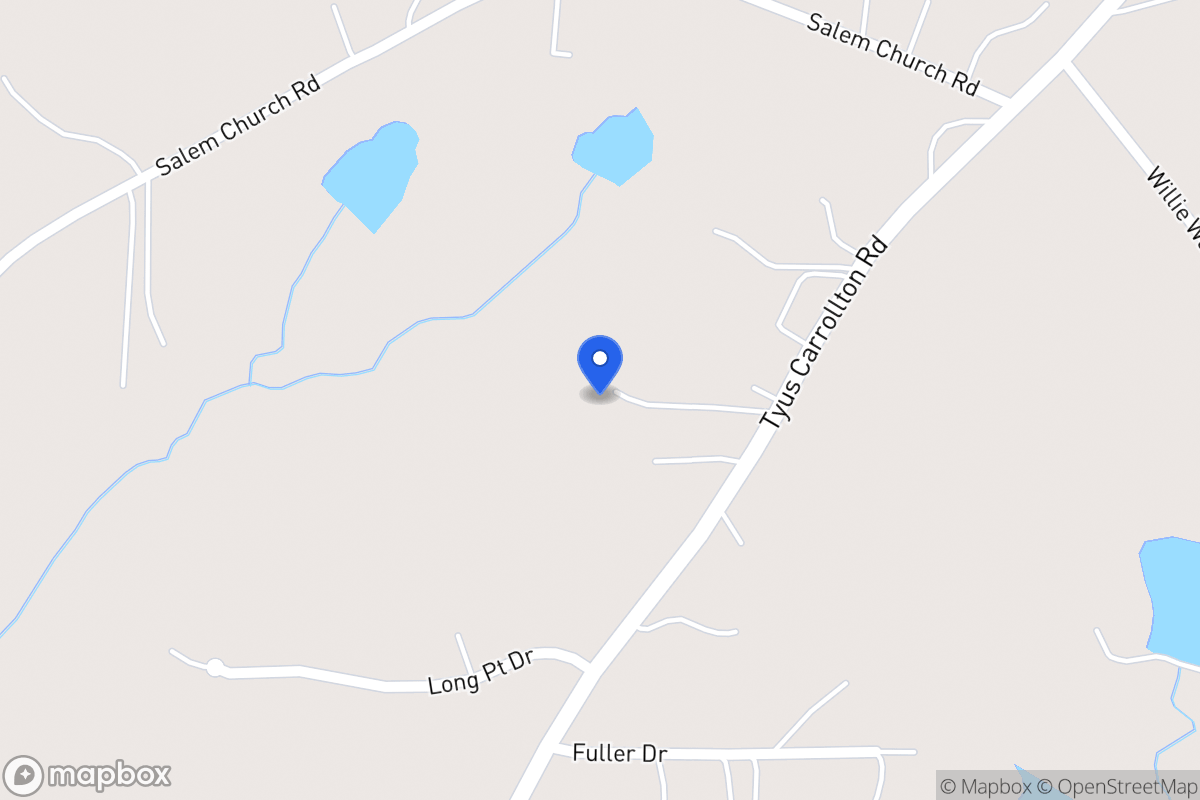 Map of 1291 Tyus Carrollton Rd