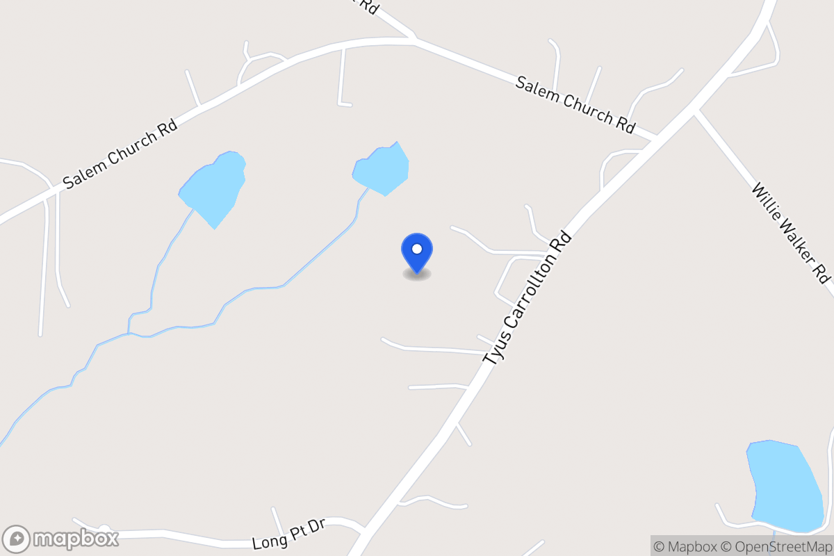 Map of 1259 Tyus Carrollton Rd