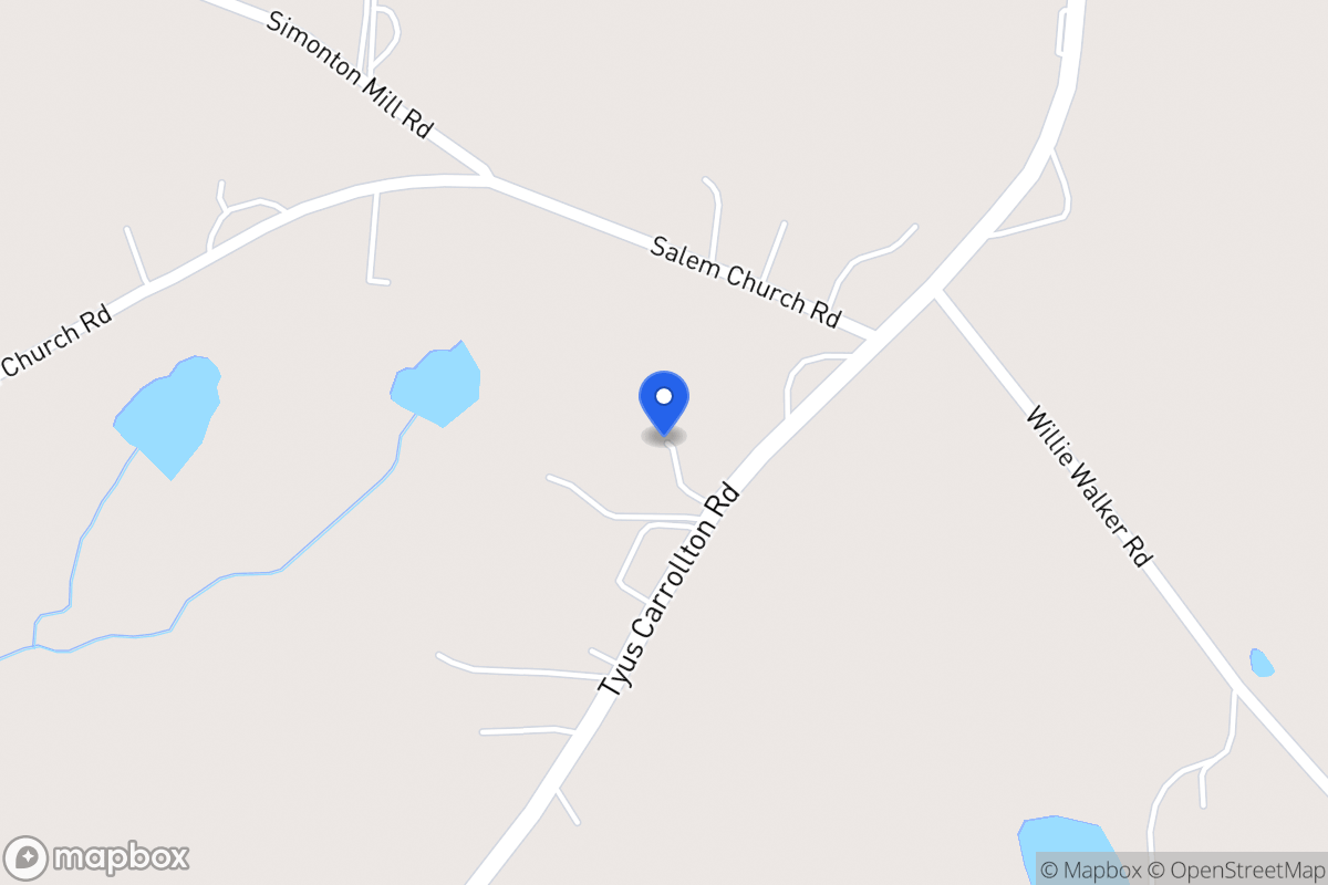 Map of 1225 Tyus Carrollton Rd