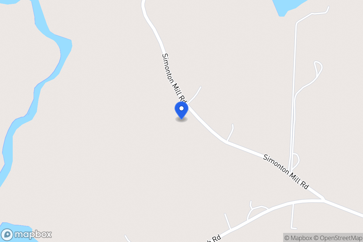 Map of 709 Simonton Mill Rd