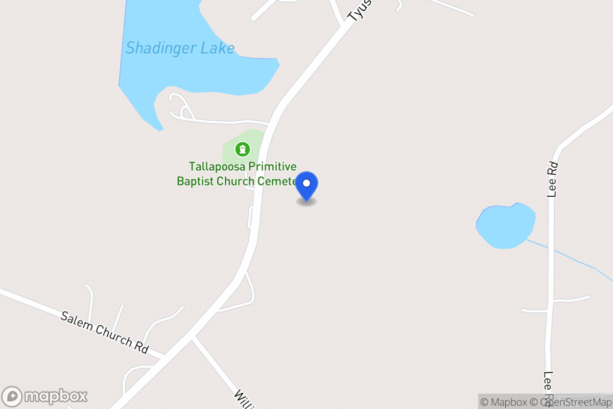 Map of 1030 Tyus Carrollton Rd