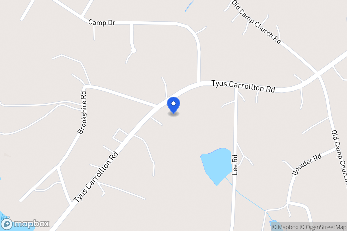 Map of 756 Tyus Carrollton Rd