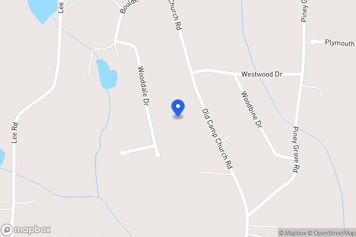 Map of 641 Old Camp Church Rd