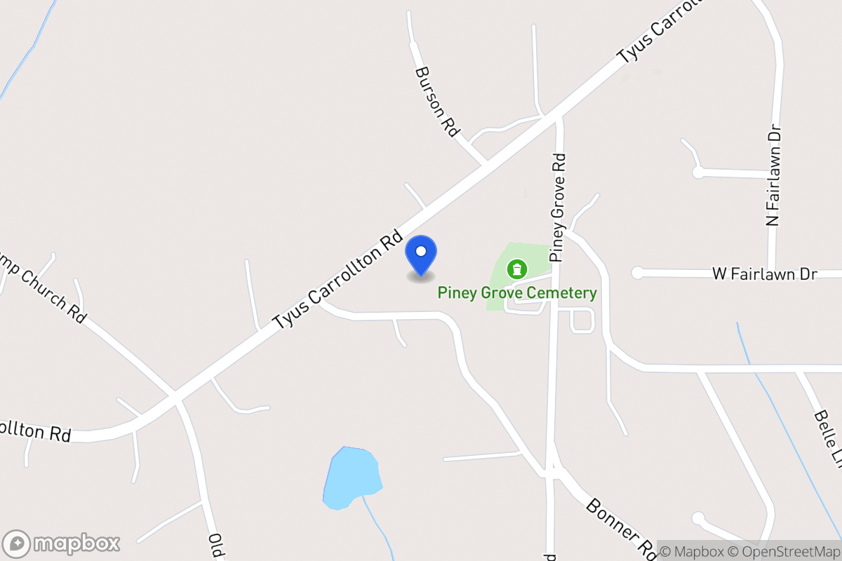 Map of 432 Tyus Carrollton Rd