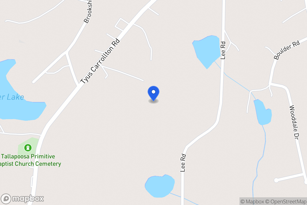 Map of 884 Tyus Carrollton Rd