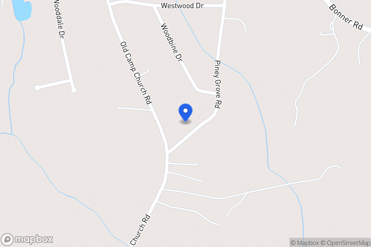 Map of 445 Piney Grove Rd