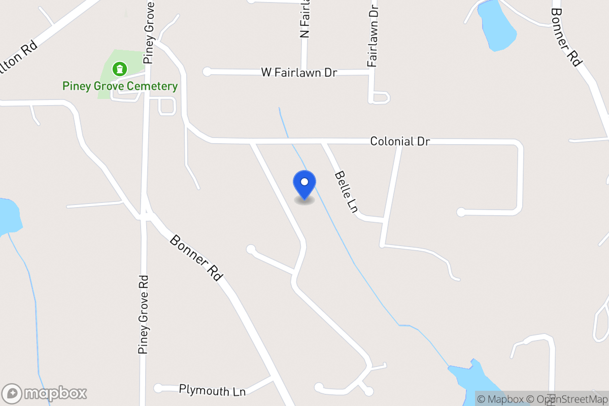 Map of Plantation Ave