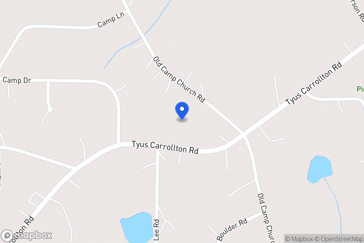 Map of 627 Tyus Carrollton Rd