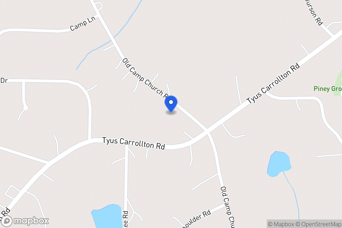 Map of 399 Old Camp Church Rd