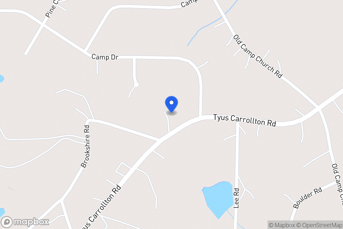 Map of 707 Tyus Carrollton Rd