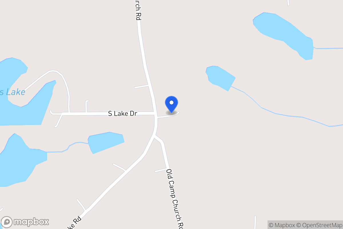 Map of 1182 Old Camp Church Rd