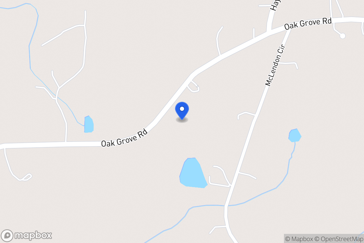 Map of 1170 Oak Grove Rd