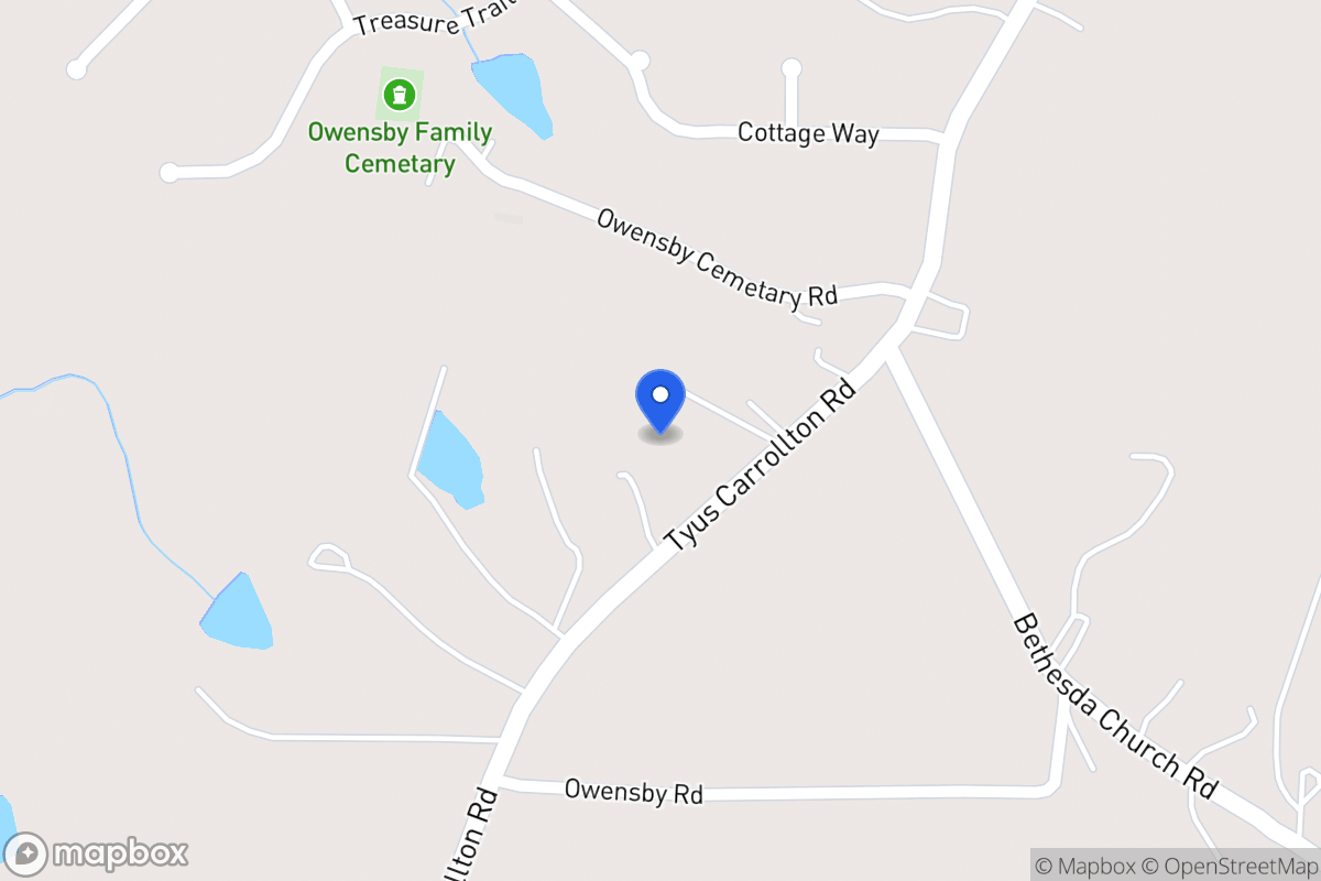 Map of 1697 Tyus Carrollton Rd