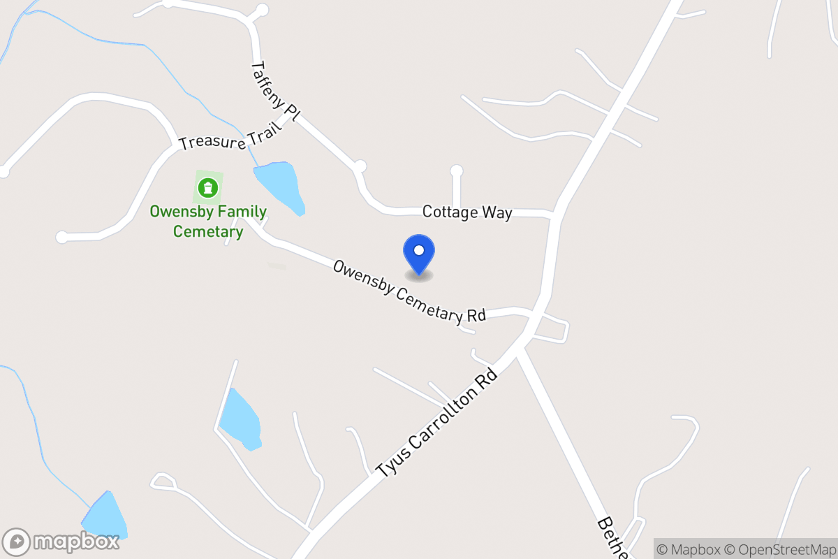 Map of 19 Owensby Cemetery Rd