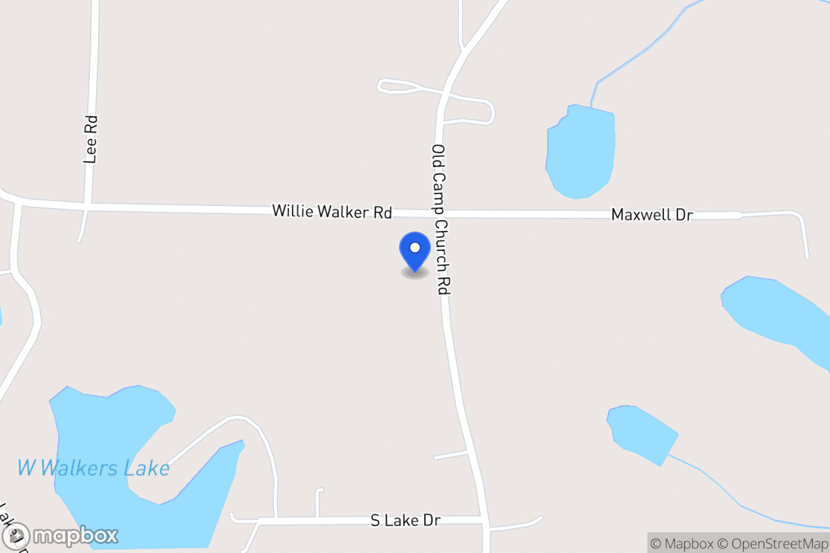 Map of 1067 Old Camp Church Rd