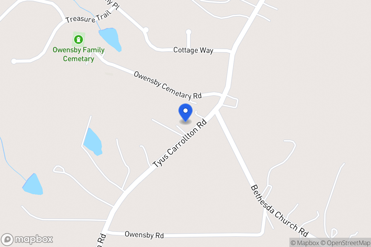 Map of 1695 Tyus Carrollton Rd