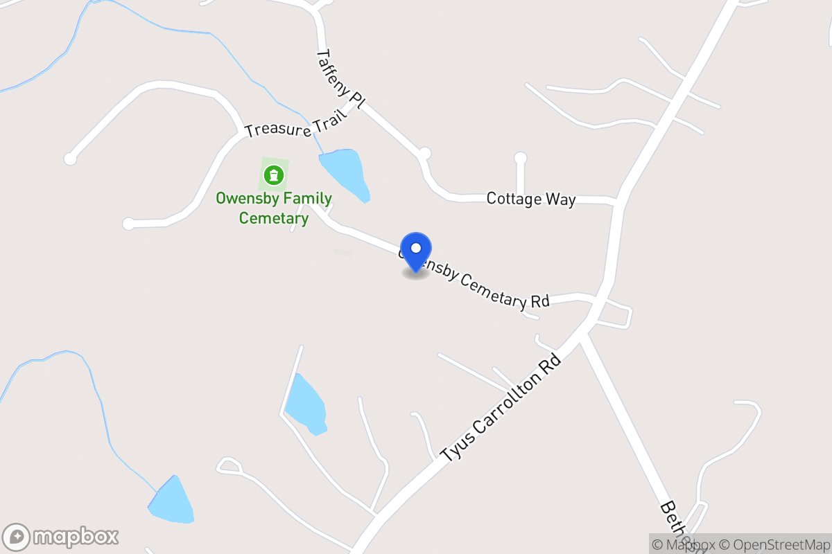 Map of 20 Owensby Cemetery Rd