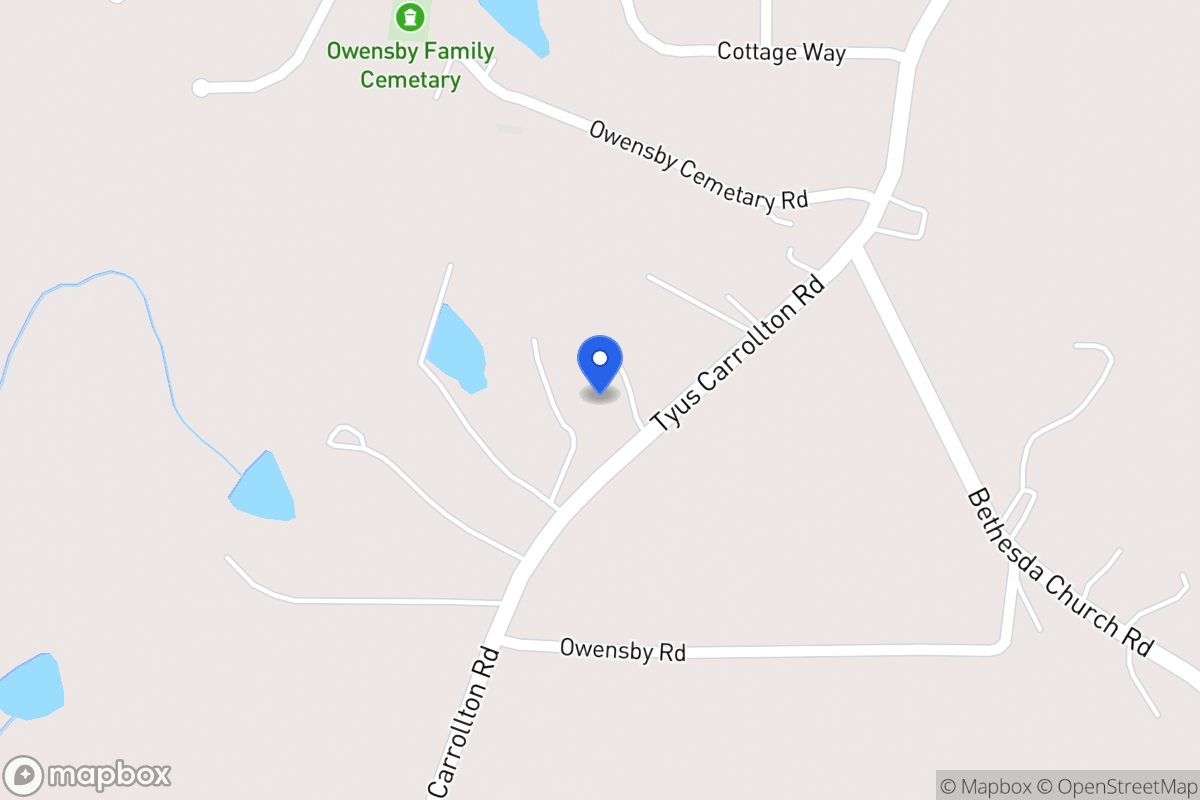 Map of 1715 Tyus Carrollton Rd