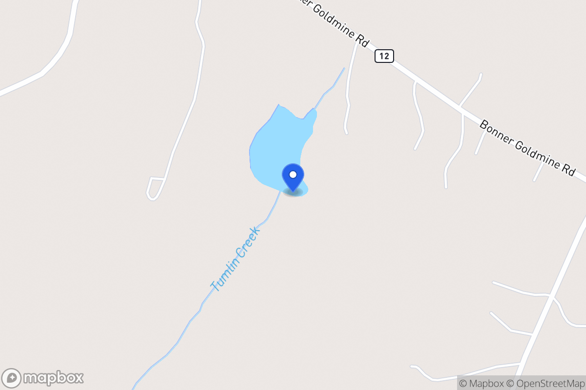 Map of 734 Bonner Goldmine Rd
