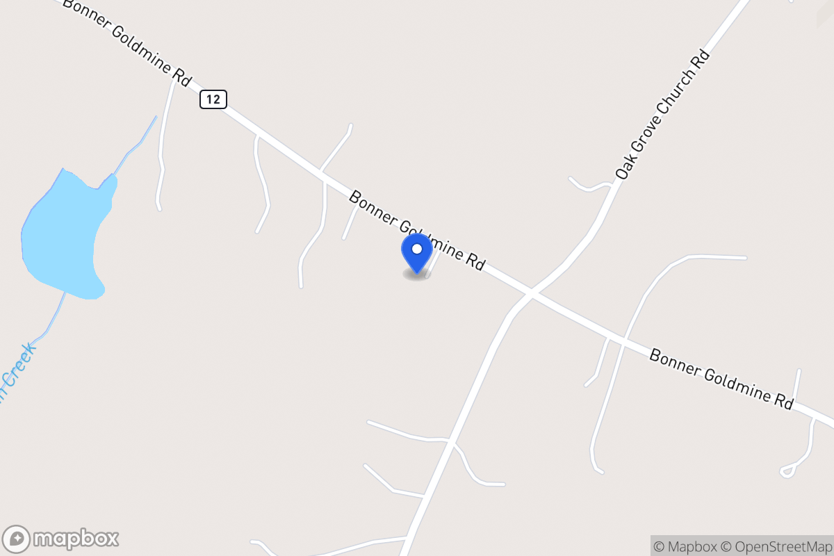 Map of 540 Bonner Goldmine Rd