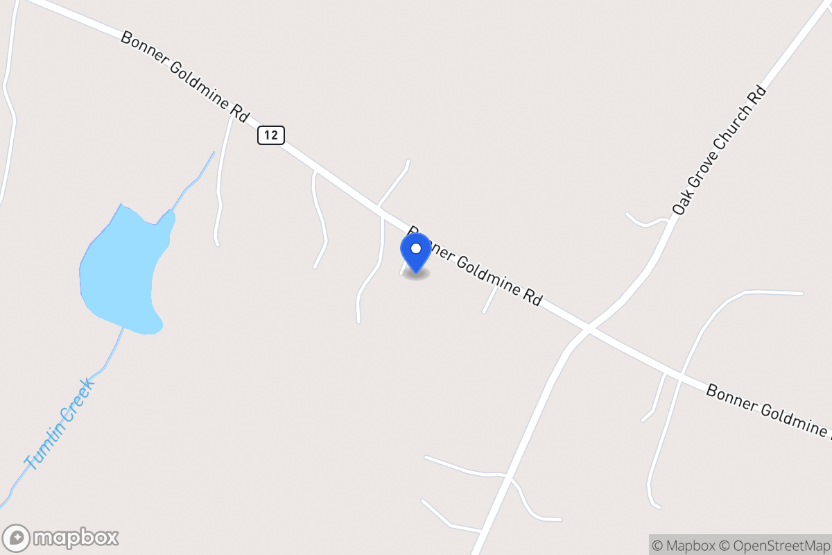 Map of 572 Bonner Goldmine Rd