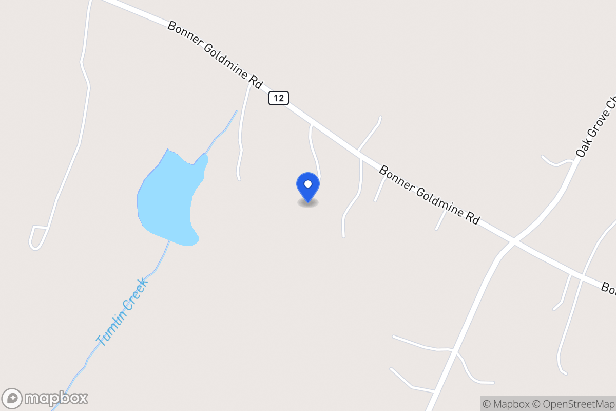 Map of 628 Bonner Goldmine Rd